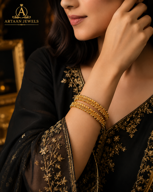 Gold Plated Designer Bangles