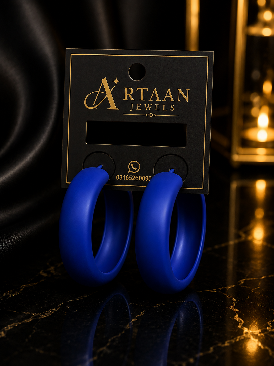 Matt Chunky Hoop Earrings