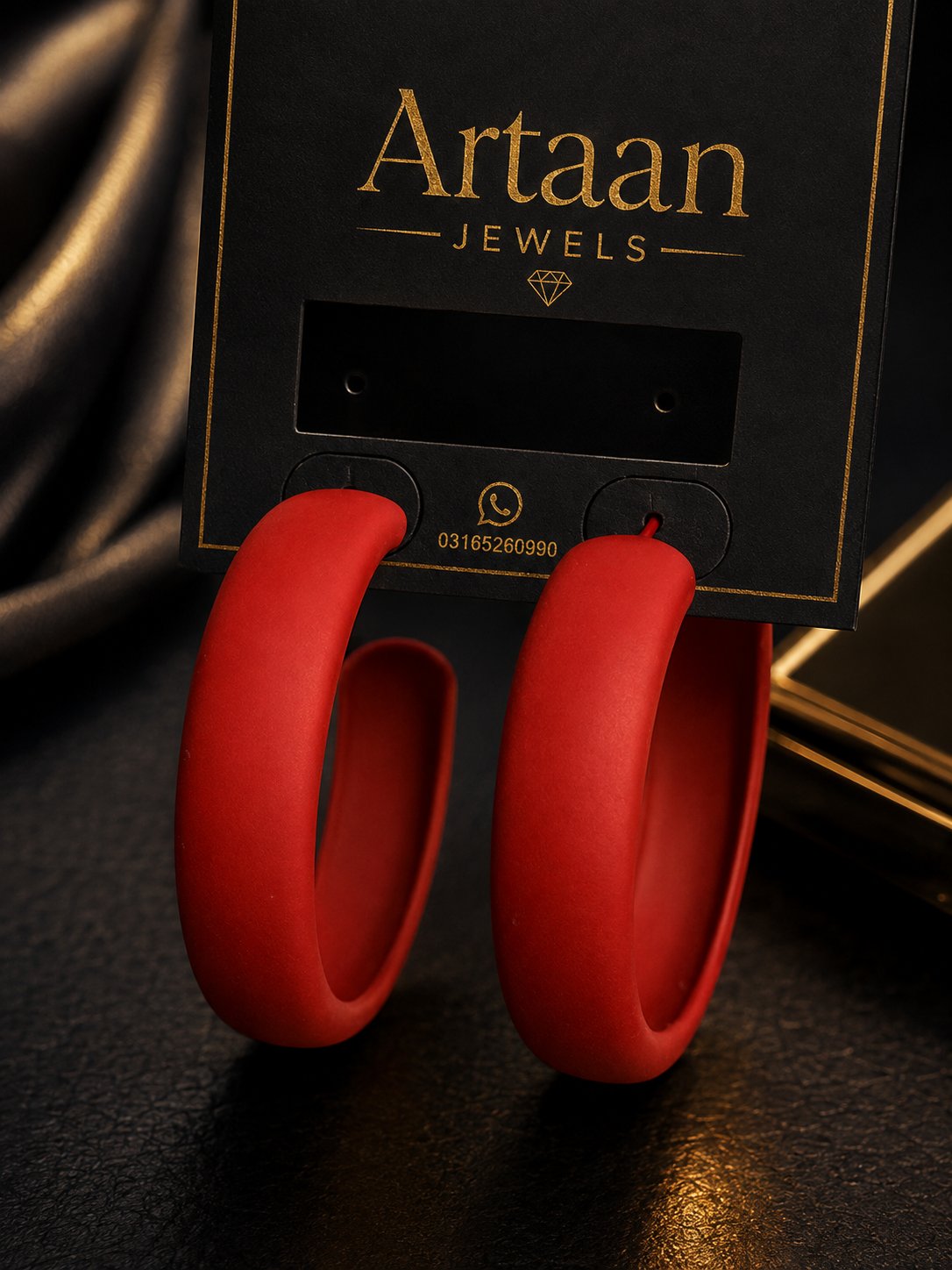 Matt Chunky Hoop Earrings