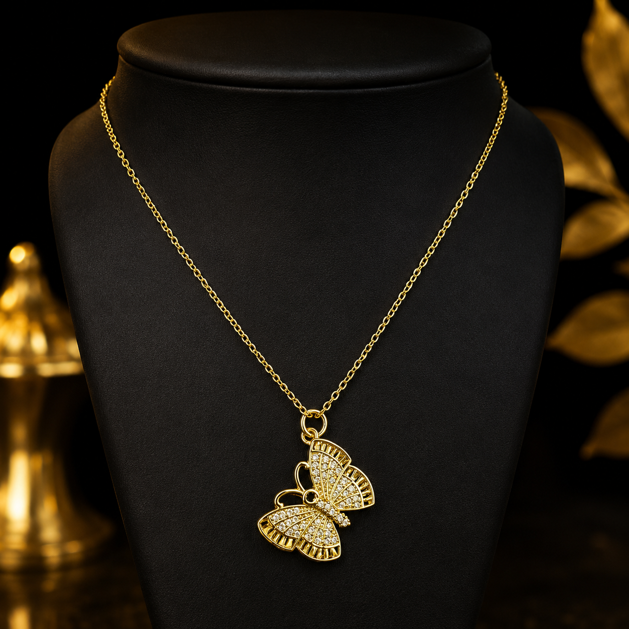 Elegant Butterfly Pendant Necklace