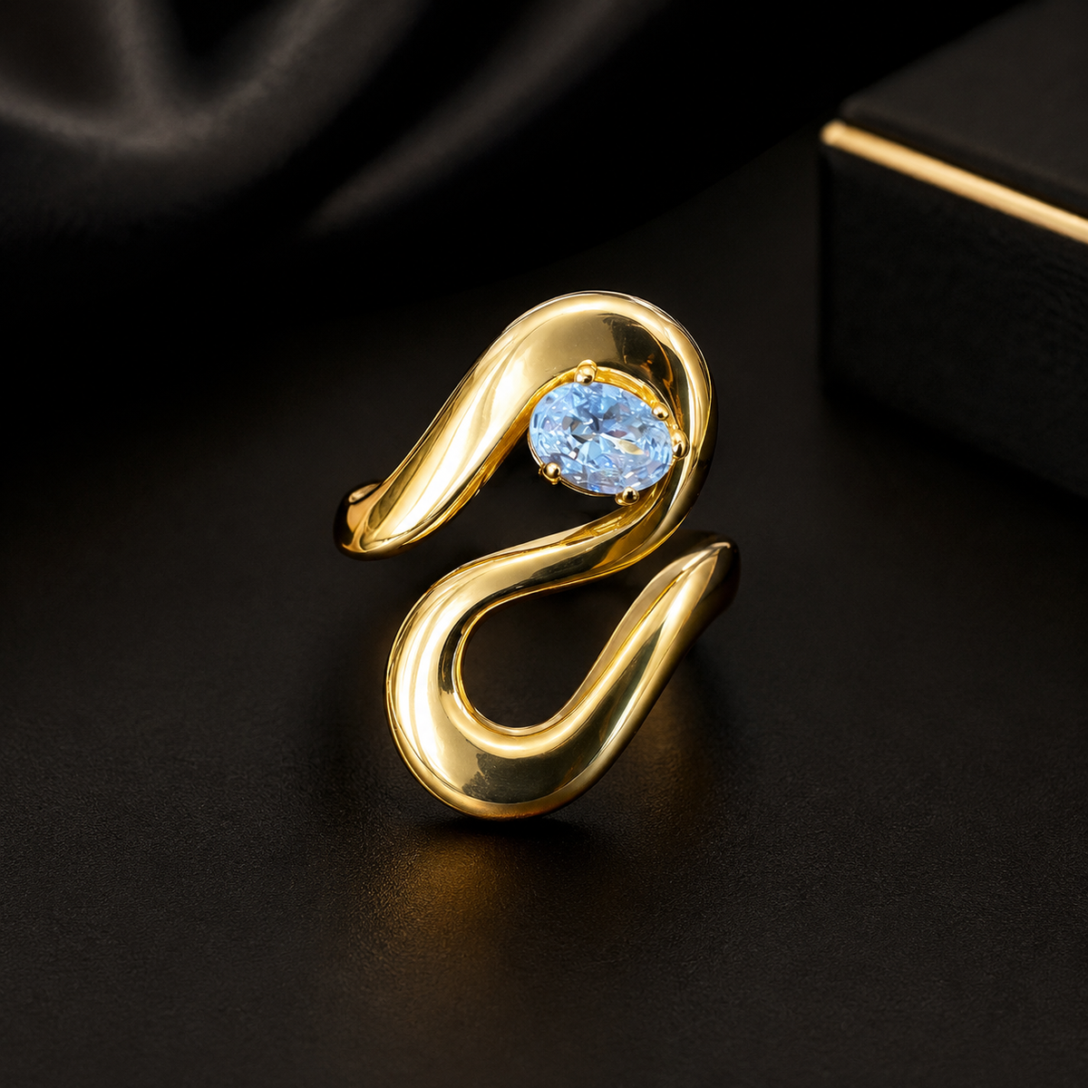 Elegant Stainless Steel Gold Rings