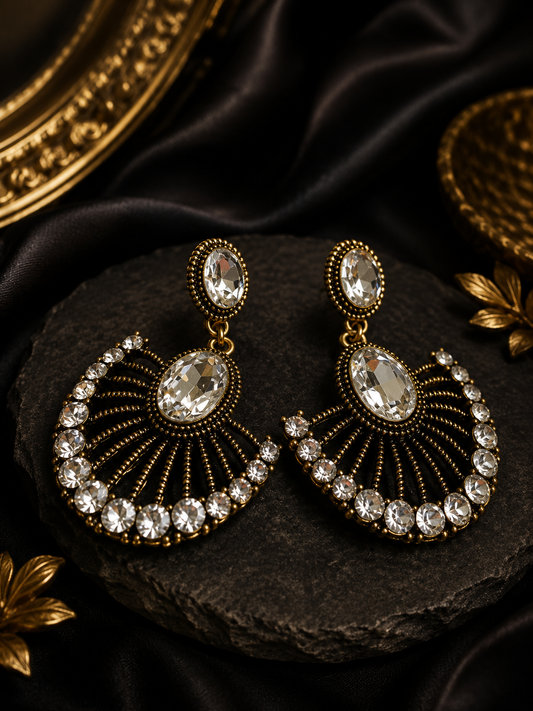 Luxury Crystal Chandelier Earrings