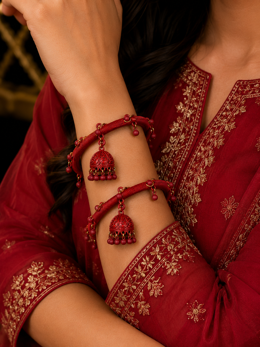 Matt Jhumka Bangle