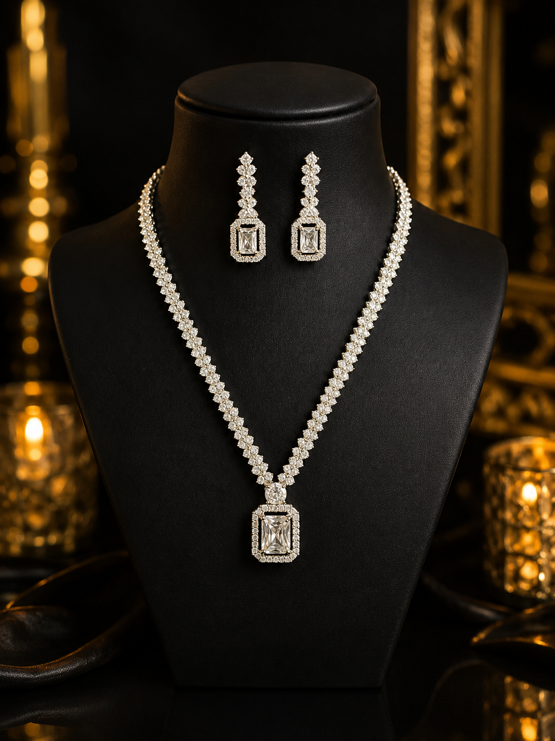 Sparkling Crystal Jewelry Set