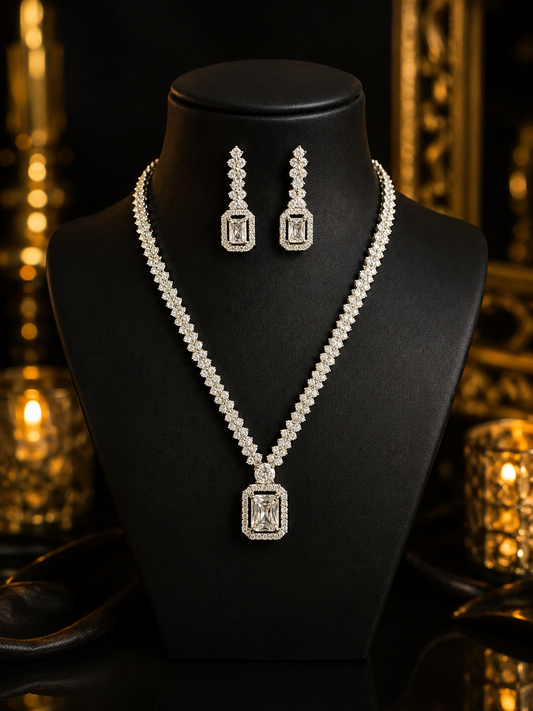 Sparkling Crystal Jewelry Set