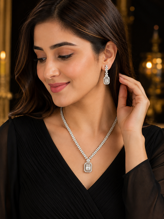 Sparkling Crystal Jewelry Set