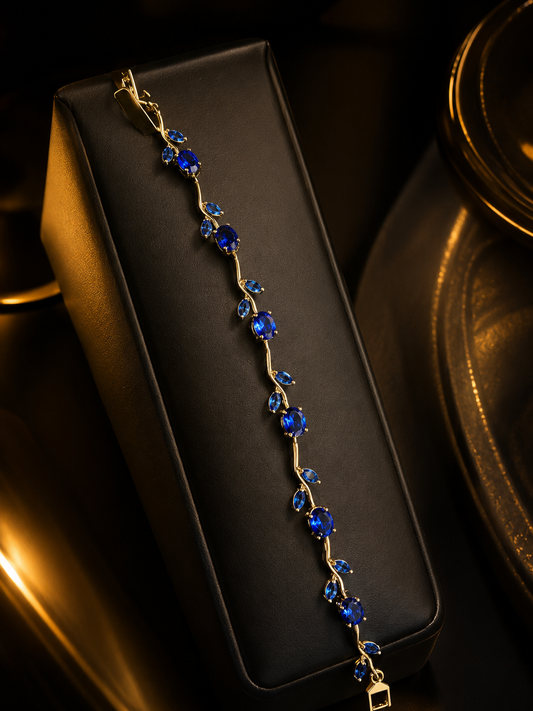 Tulip Blue Stone Bracelet for Women