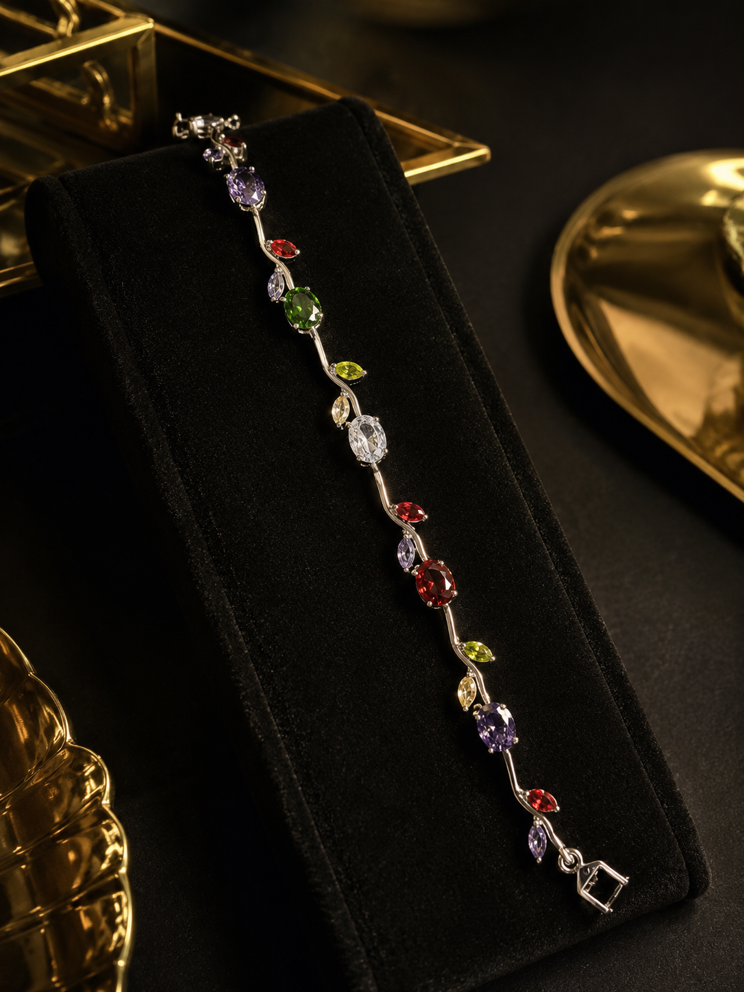 Tulip Multicolor Gemstone Bracelet