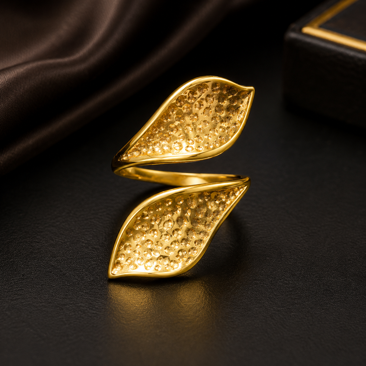 Elegant Stainless Steel Gold Rings